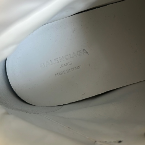 Balenciaga High Top Black & White Marble Sneakers Size 36 - Picture 13 of 14